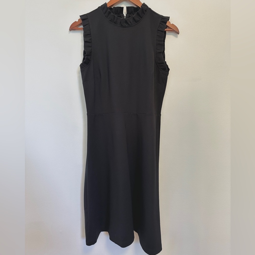 LOFT Black Midi Dress SIZE 4